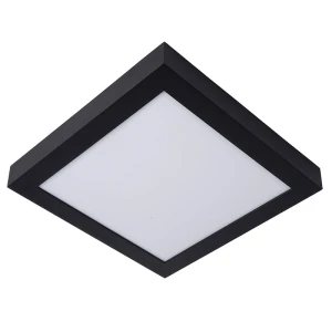 BRICE-LED Czarny 30W ściemnialny 3000K IP44 Plafon łazienkowy Lucide