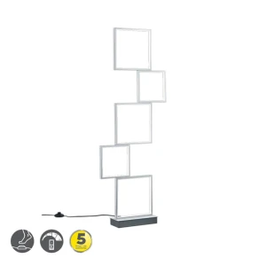 SORRENTO Aluminium szczotkowane SMD LED 34W ściemnialna 3000K Lampa podłogowa stojąca