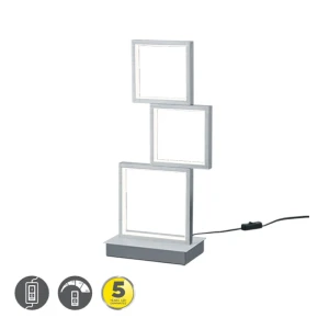 SORRENTO Aluminium szczotkowane SMD LED 15W ściemnialna 3000K Lampka stołowa