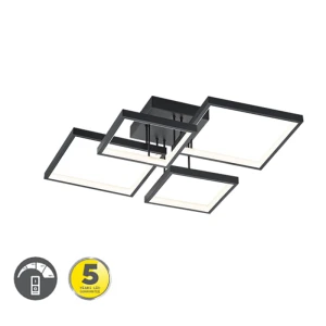 SORRENTO Czarny mat SMD LED 24W ściemnialna 3000K Lampa sufitowa