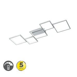 SORRENTO Aluminium szczotkowane SMD LED 34W ściemnialna 3000K Lampka sufitowa