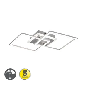 VENIDA Tytanowy LED 25W ściemnialna 3000K Lampa sufitowa