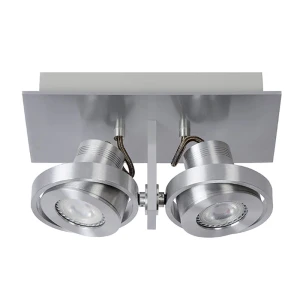LANDA Satynowy chrom LED 2x5W 3000K ściemnialna GU10 Spot