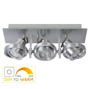 LANDA Satynowy chrom LED 3x5W 2200-3000K ściemnialna GU10 Spot
