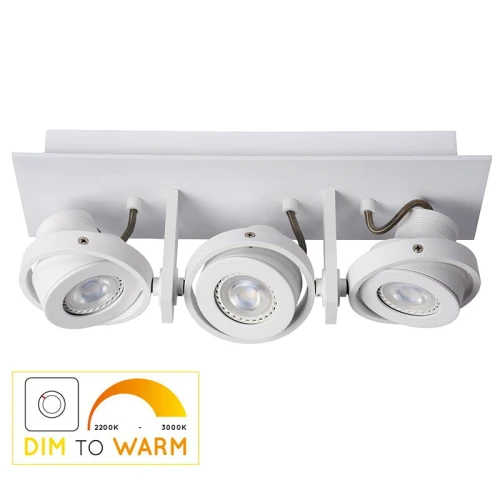 Spot LANDA Biała LED 3x5W 2200-3000K ściemnialna GU10 Lucide 179061631  5411212176868 lampynox noxbox www.lampynox.pl 1.jpg