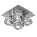 Spot LANDA Satynowy chrom LED 4x5W 3000K ściemnialna GU10 Lucide 179062012  5411212175649 lampynox noxbox www.lampynox.pl 2.jpg