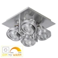 Spot LANDA Satynowy chrom LED 4x5W 2200-3000K ściemnialna GU10 Lucide 179062112  5411212176875 lampynox noxbox www.lampynox.pl 1.jpg