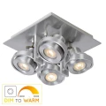 Spot LANDA Satynowy chrom LED 4x5W 2200-3000K ściemnialna GU10 Lucide 179062112  5411212176875 lampynox noxbox www.lampynox.pl 2.jpg