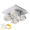 Spot LANDA Biała LED 4x5W 2200-3000K ściemnialna GU10 Lucide 179062131  5411212176882 lampynox noxbox www.lampynox.pl 2.jpg