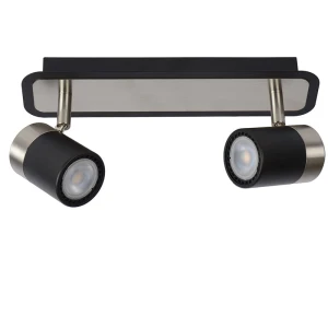 LENNERT Chrom | Czarny Led ściemnialny 2x5W 3000K Spot 26957/10/30