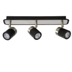 LENNERT Chrom | Czarny Led ściemnialny 3x5W 3000K Spot 26957/15/30