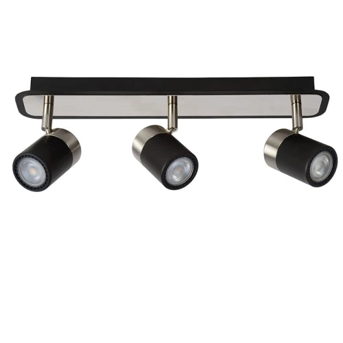 Spot LENNERT Chrom  Czarny Led ściemnialny 3x5W 3000K Lucide 269571530  5411212262615 lampynox noxbox www.lampynox.pl 1.jpg