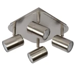 LENNERT Satynowy chrom Led ściemnialny 4x5W 3000K Spot 26957/20/12
