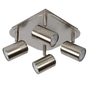 LENNERT Satynowy chrom Led ściemnialny 4x5W 3000K Spot 26957/20/12