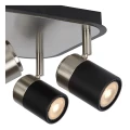 Spot LENNERT Chrom  Czarny Led ściemnialny 4x5W 3000K Lucide 269572030  5411212262639 lampynox noxbox www.lampynox.pl 3.jpg