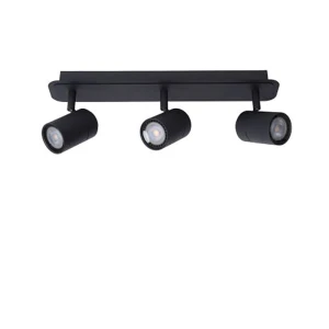 LENNERT Czarny Led ściemnialny 3x5W IP44 3000K Spot łazienkowy 26958/15/30 