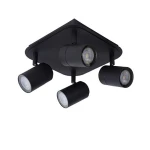 LENNERT Czarny Led ściemnialny 4x5W IP44 3000K Spot łazienkowy 26958/20/30 ( 1 szt. dostępna od ręki. Wysyłka 24 h )