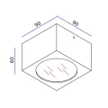Downlight łazienkowy LILY Kwadrat G9 IP54 Lucide 179960131  5411212176080 lampynox noxbox www.lampynox.pl 3.jpg