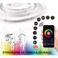 Pasek LED muzyny Tuya music Polux WiFi 5m 3000K+6000K+RGB IP65 313911  5901508313911 lampynox noxbox www.lampynox.pl 1.jpg