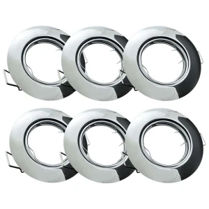 OPIN-IOA90C1 chrom stal okragle 6 szt. Oczko ruchome POLUX 