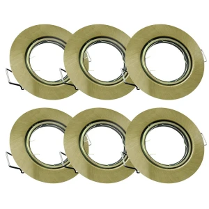 OPIN-IOA90G1 patyna stal okragle 6 szt. Oczko ruchome POLUX