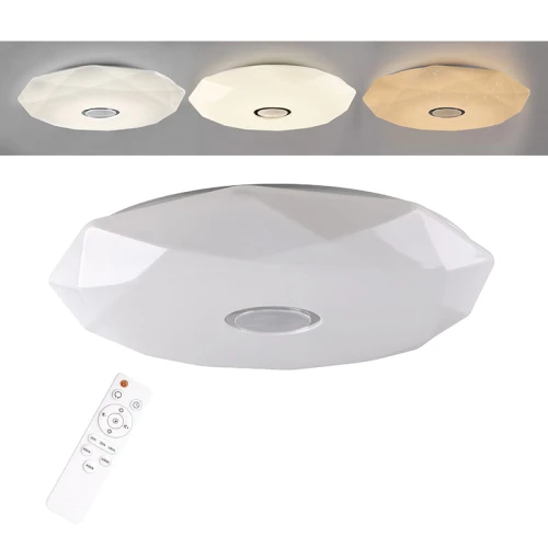 Plafon LED z pilotem DIAMOND 80W 76cm Barwa światła zmienna 6800lm Polux 313553  5901508313553 lampynox noxbox www.lampynox.pl 2.jpg