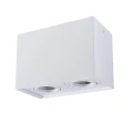 Oprawa natynkowa downlight Hadar Q2 2xGU10 kwadrat biała Polux 313133  5901508313133 lampynox noxbox www.lampynox.pl 1.jpg