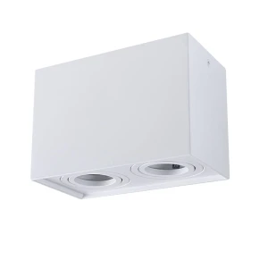 Hadar Q2 2xGU10 kwadrat biała Oprawa natynkowa downlight Polux