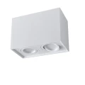 Oprawa natynkowa downlight Hadar Q2 2xGU10 kwadrat biała Polux 313133  5901508313133 lampynox noxbox www.lampynox.pl 3.jpg