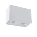 Oprawa natynkowa downlight Hadar Q2 2xGU10 kwadrat biała Polux 313133  5901508313133 lampynox noxbox www.lampynox.pl 4.jpg