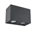 Oprawa natynkowa downlight Hadar Q2 2xGU10 kwadrat czarna Polux 313140  5901508313140 lampynox noxbox www.lampynox.pl 6.jpg