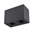 Oprawa natynkowa downlight Hadar Q2 2xGU10 kwadrat czarna Polux 313140  5901508313140 lampynox noxbox www.lampynox.pl 1.png