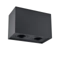 Oprawa natynkowa downlight Hadar Q2 2xGU10 kwadrat czarna Polux 313140  5901508313140 lampynox noxbox www.lampynox.pl 2.png