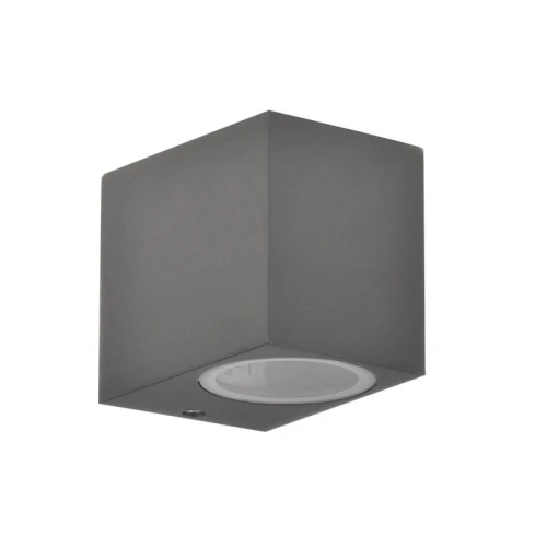 Kinkiet ogrodowy BOSTON grafit SG37SQWG 1xGU10 w dół aluminiowy POLUX 313331  5901508313331 lampynox noxbox www.lampynox.pl 1.jpg
