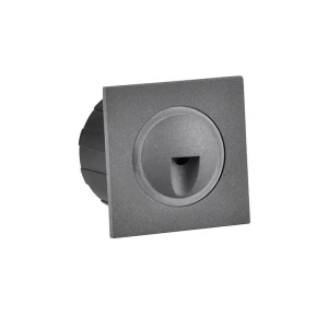 Q3 kwadrat 20lm 3W IP44 grafit Lampa schodowa Polux 