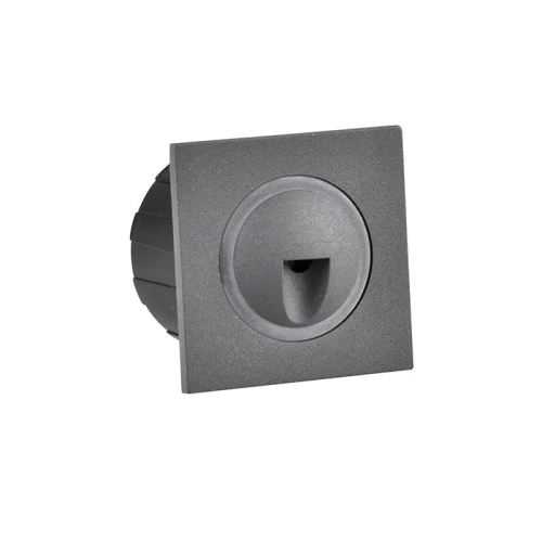 Lampa schodowa Q3 kwadrat 20lm 3W IP44 grafit Polux 313690  5901508313690 lampynox noxbox www.lampynox.pl 1.jpg