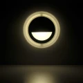 Lampa schodowa Q4 okrągła 40lm 3W IP44 czarna Polux 313706  5901508313706 lampynox noxbox www.lampynox.pl 2.jpg