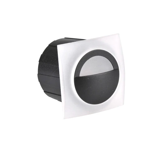 Lampa schodowa Q3 kwadrat 40lm 3W IP44 czarna Polux 313713  5901508313713 lampynox noxbox www.lampynox.pl 1.jpg