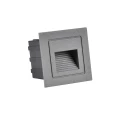 Lampa schodowa Q6 kwadrat 20lm 3W IP65 szara Polux 313720  5901508313720 lampynox noxbox www.lampynox.pl 1.jpg