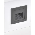 Lampa schodowa Q6 kwadrat 20lm 3W IP65 szara Polux 313720  5901508313720 lampynox noxbox www.lampynox.pl 3.jpg