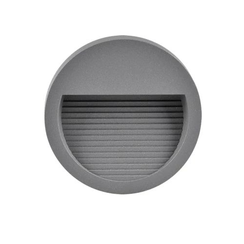 Lampa schodowa Q8 okrągła 60lm 3W IP44 szara Polux 313744  5901508313744 lampynox noxbox www.lampynox.pl 4.jpg
