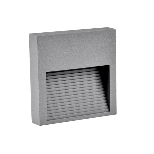 Lampa schodowa Q9 kwadrat 60lm 3W IP44 szara Polux 313751  5901508313751 lampynox noxbox www.lampynox.pl 1.jpg