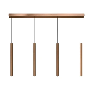 LORENZ Rustykalny brąz LED ściemnialna 4x4W 3000K Lampa wisząca 