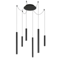 Lampa wisząca LORENZ Pająk Czarna LED ściemnialna 6x4W 3000K Lucide 744030630  5411212740700 lampynox noxbox www.lampynox.pl 1.jpg