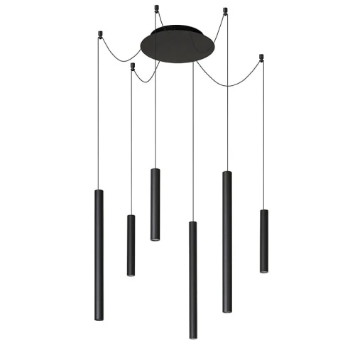 Lampa wisząca LORENZ Pająk Czarna LED ściemnialna 6x4W 3000K Lucide 744030630  5411212740700 lampynox noxbox www.lampynox.pl 1.jpg