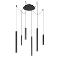 Lampa wisząca LORENZ Pająk Czarna LED ściemnialna 6x4W 3000K Lucide 744030630  5411212740700 lampynox noxbox www.lampynox.pl 2.jpg