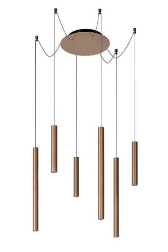 Lampa wisząca LORENZ Pająk Rustykalny brąz LED ściemnialna 6x4W 3000K Lucide 744030697  5411212740717 lampynox noxbox www.lampynox.pl 1.jpg