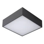 ROXANE Antracyt szer. 24cm. LED 10W 2700K IP54 Plafon łazienkowy kwadratowy Lucide 27816/10/29