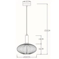 Lampa wisząca MALOTO Zielona śr. 30cm. E27 Lucide 453863033  5411212451194 lampynox noxbox www.lampynox.pl 9.jpg