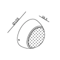 Kinkiet łazienkowy LUNA LED 4W IP54 3000K Lucide 232400431  5411212233424 lampynox noxbox www.lampynox.pl 8.jpg